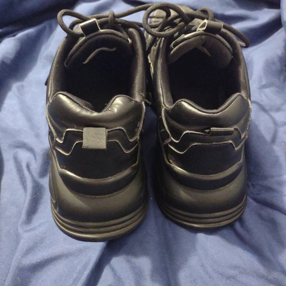 Madden Girl Wave Black Sneakers 10 Casual Futuristic Preppy Street - Picture 5 of 5